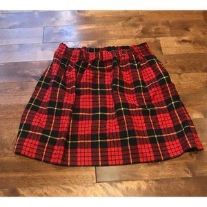 plaid skirt